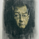 John Hurt, charcoal & pastel on sketching paper. 50x65 cm, € 250,-