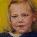 Josefien, oil on canvas, 25 x 25 cm, commissioned portrait
