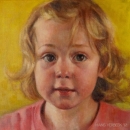 Maud, oil on canvas, 25x25 cm, commissioned portrait