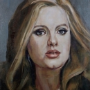 Adele, oil on panel, 30x40 cm, € 350,-