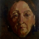 Portraitsketch after John Singer Sargent, oil on panel, 30x40 cm, € 275,-